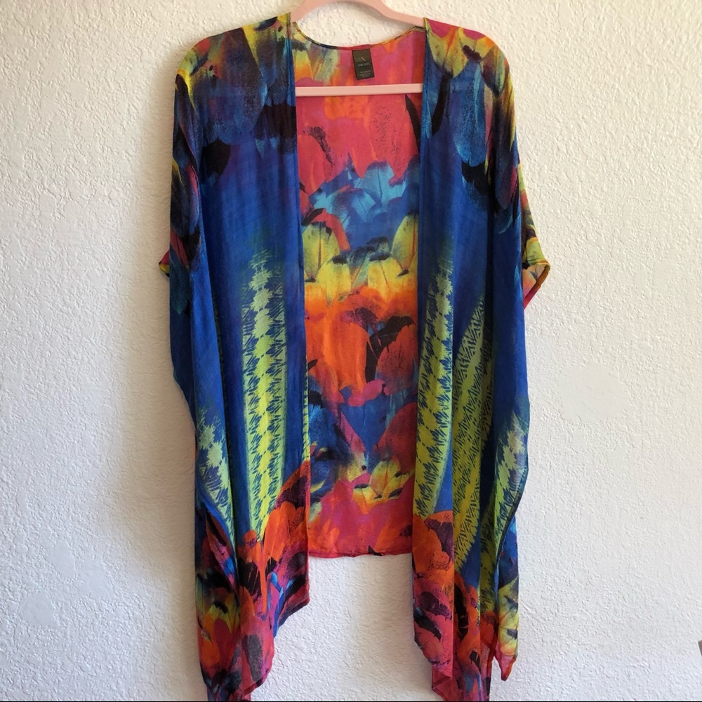 MIXIT One Size Kimono/Swim Cover Bright Colors